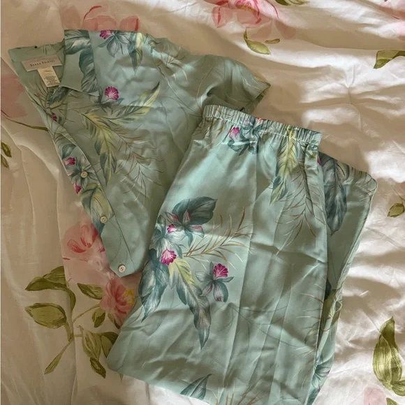 Susan Bristol Mint Set Buttoned Top + Maxi Skirt Size L - Picture 2 of 12